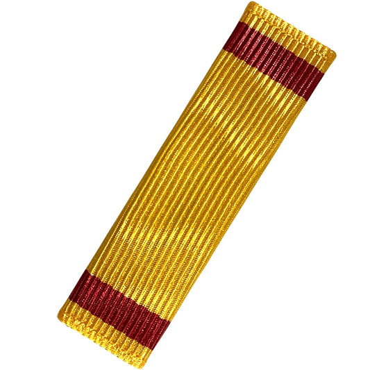 Navy / USMC China Service Medal Ribbon, 1-3/8" x 3/8", Multiple Theatre Dates