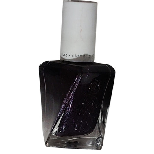 Essie Gel Couture Nail Polish – Embossed Lady #406, Blackened Purple, 0.46 oz