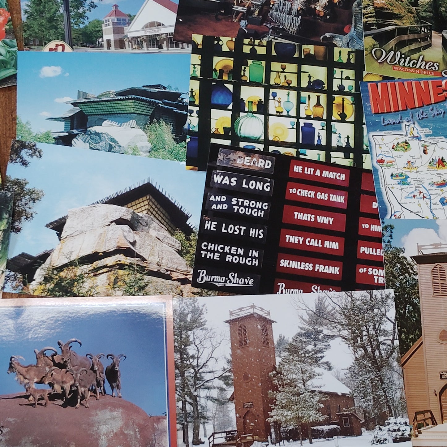 Vintage WI MN ND IA Postcard Lot - Mall of America, Budweiser Clydesdales
