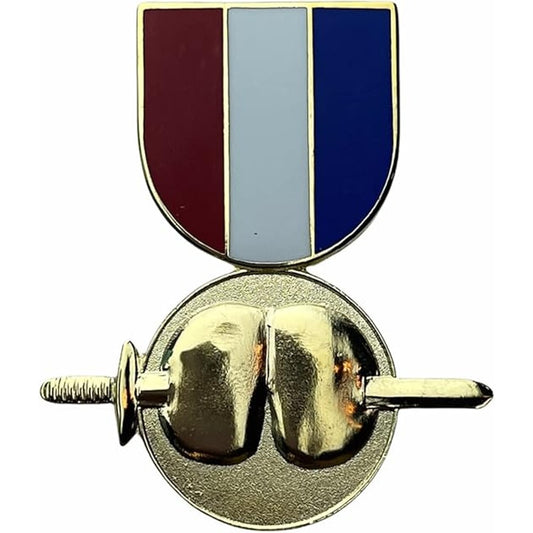Novelty - Pain In The Ass Sword and Ribbon Hat / Lapel Pin, 1-3/4"H x 1-1/2"W