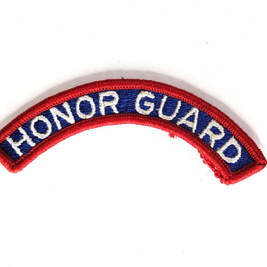 US Army Honor Guard Tab Full‑Color Patch 3‑3/4" × 1",  Sew‑On