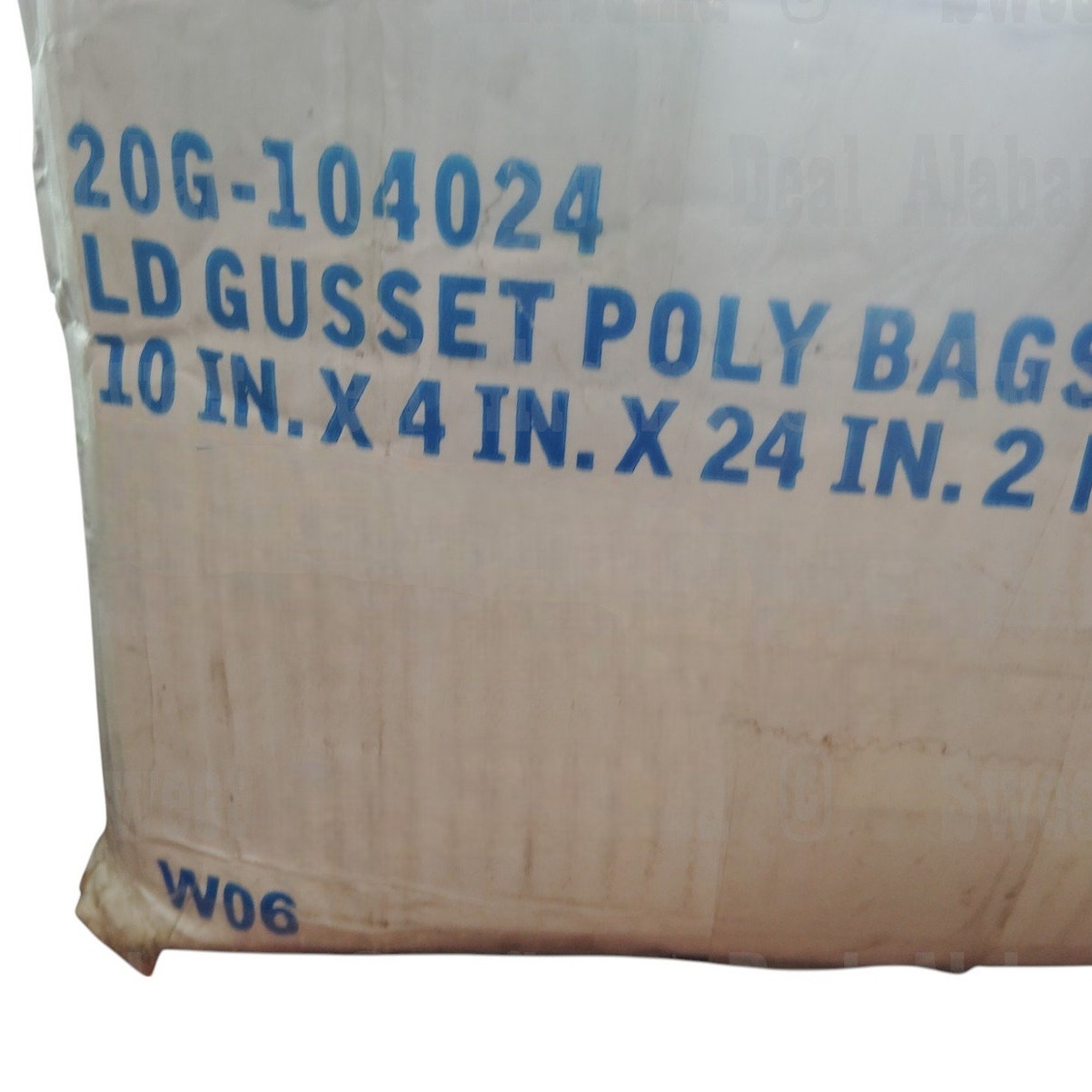 Gusseted Poly Bags 10"x4"x24" – 2 MIL LDPE, 200 Count, Clear Packaging Bags