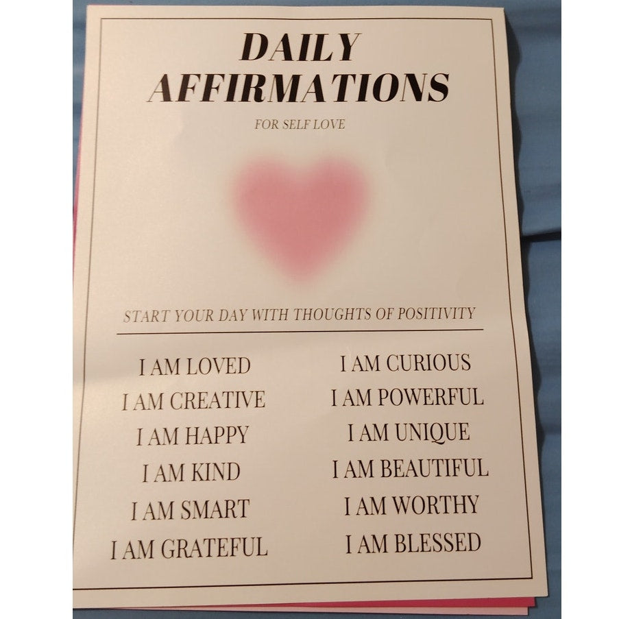 6‑Pack Motivational Wall Posters for Women 12"×16" Aesthetic Pink Affirmations