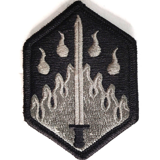 US Army 48th Chemical Brigade Novelty Patch Subdued 3" × 2‑1/8" Hook Back