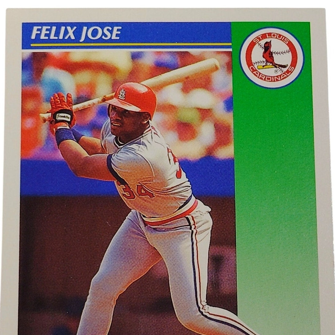 1992 Score Félix José #40 St. Louis Cardinals Outfielder MLB Baseball NM