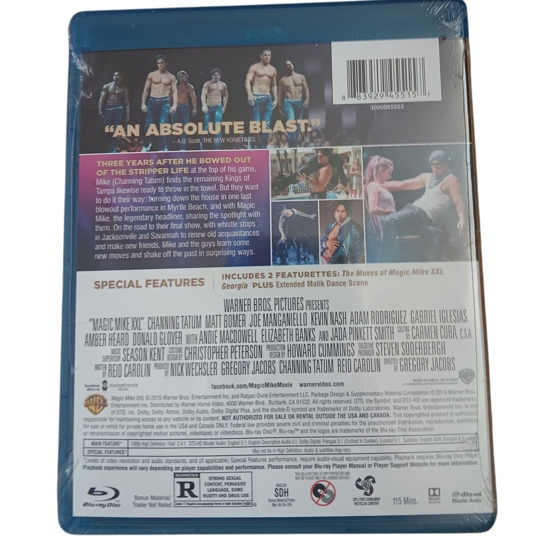 Magic Mike XXL - Blu-ray + DVD, 2015 Comedy Drama Sequel, Channing Tatum