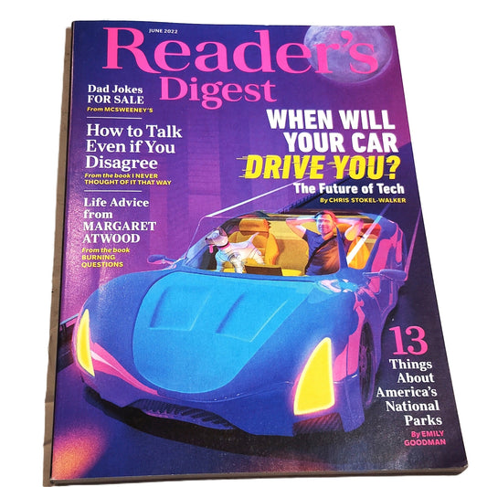 Reader's Digest June 2022 Back Issue - Future of Tech, Margaret Atwood