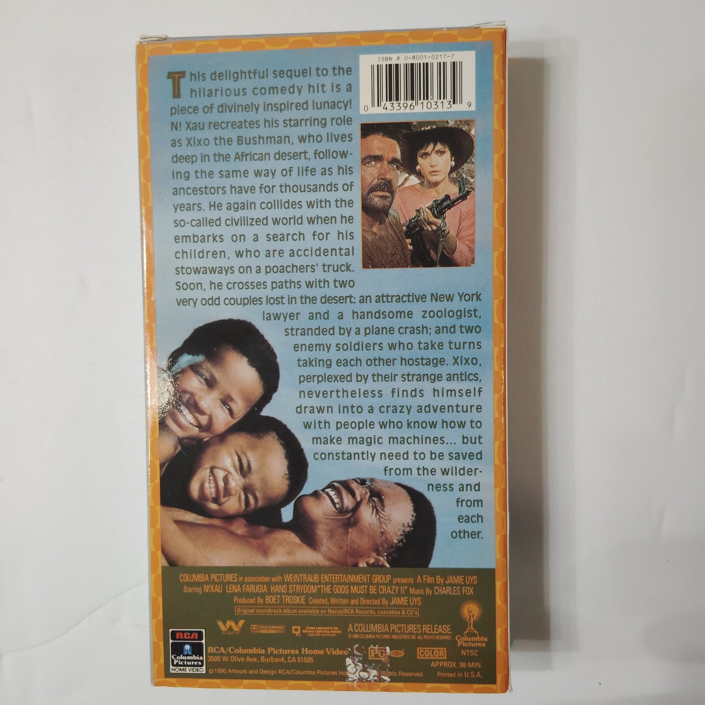 The Gods Must Be Crazy II VHS 1990 N!xau Jamie Uys Comedy Adventure Sony