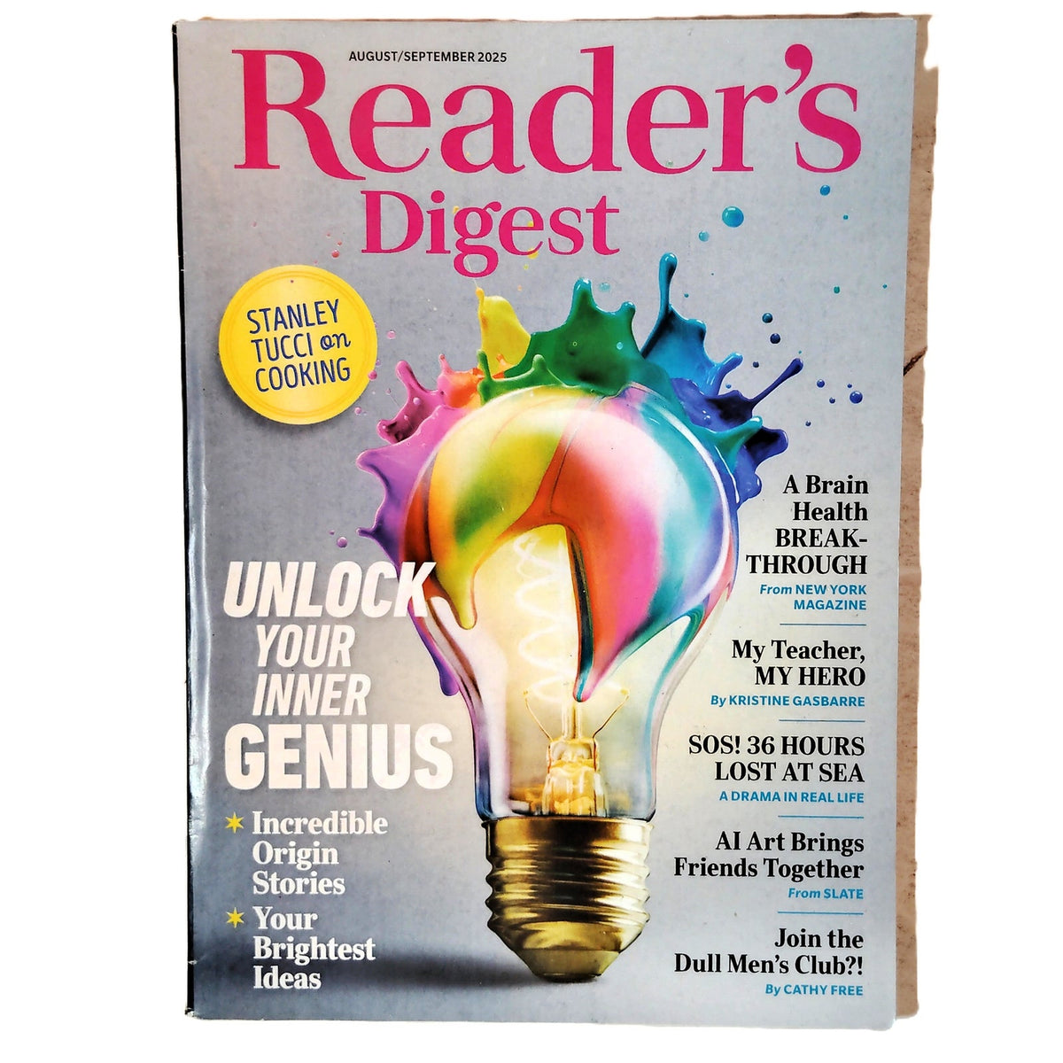 Reader's Digest August/September 2025 Unlock Your Inner Genius Magazine