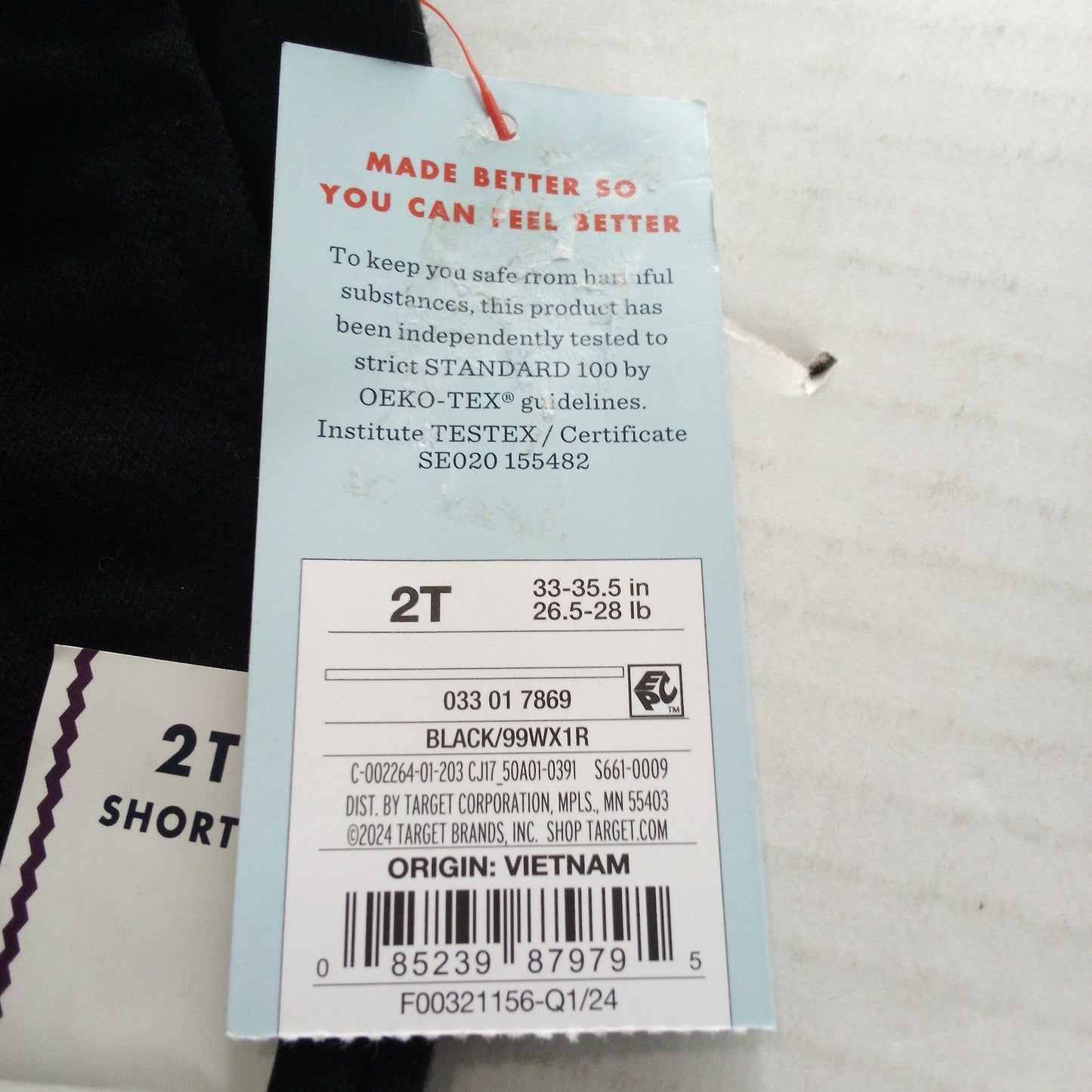 Toddler Boys’ Pull‑On Above‑Knee Shorts – Cat & Jack Black 2T