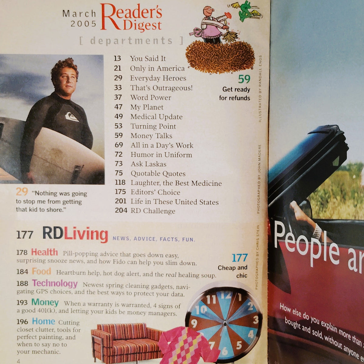Reader's Digest March 2005 JFK Murder Clues Halle Berry Laughter Cure