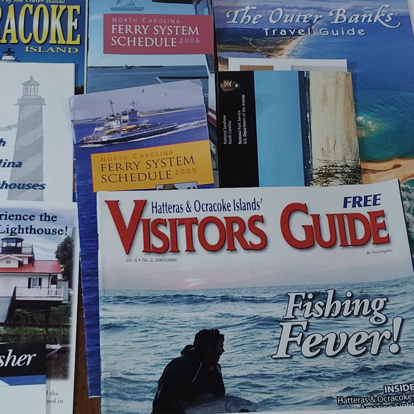 NC Lighthouses & Outer Banks Travel Ephemera Lot - Historical Memorabilia