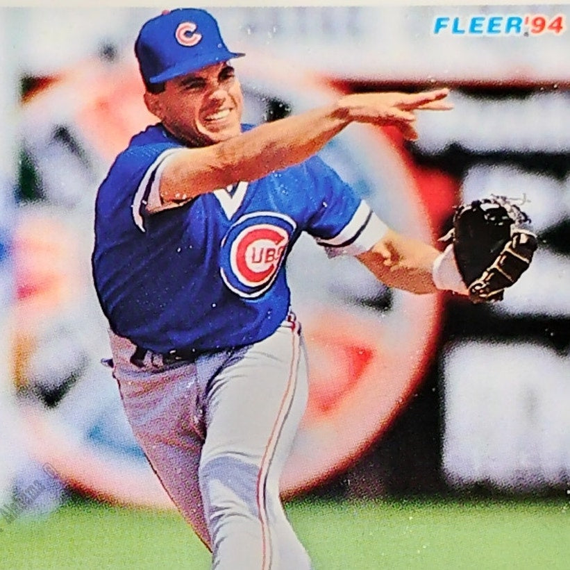 Rey Sanchez, Chicago Cubs, #395, 1994 Fleer Baseball Collector's Card