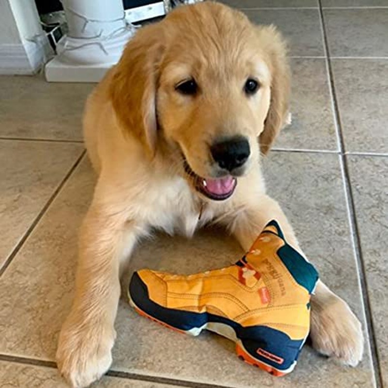 Doggijuana Get Outside Refillable Hiking Boot Dog Toy Medium