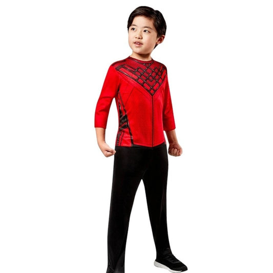 Marvel Boys Shang-Chi Costume, Child Legend of the Ten Rings Jumpsuit, SM (4–6)
