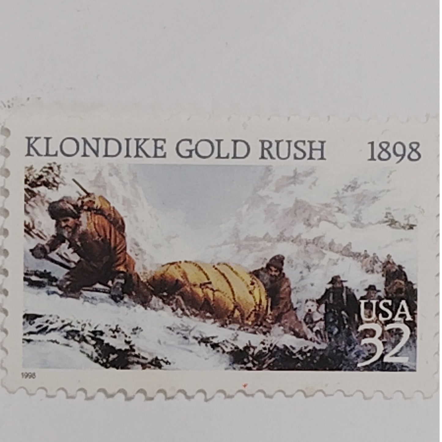 1998 Klondike Gold Rush Stamp – 32¢  New – Centennial – USA – Scott #3235