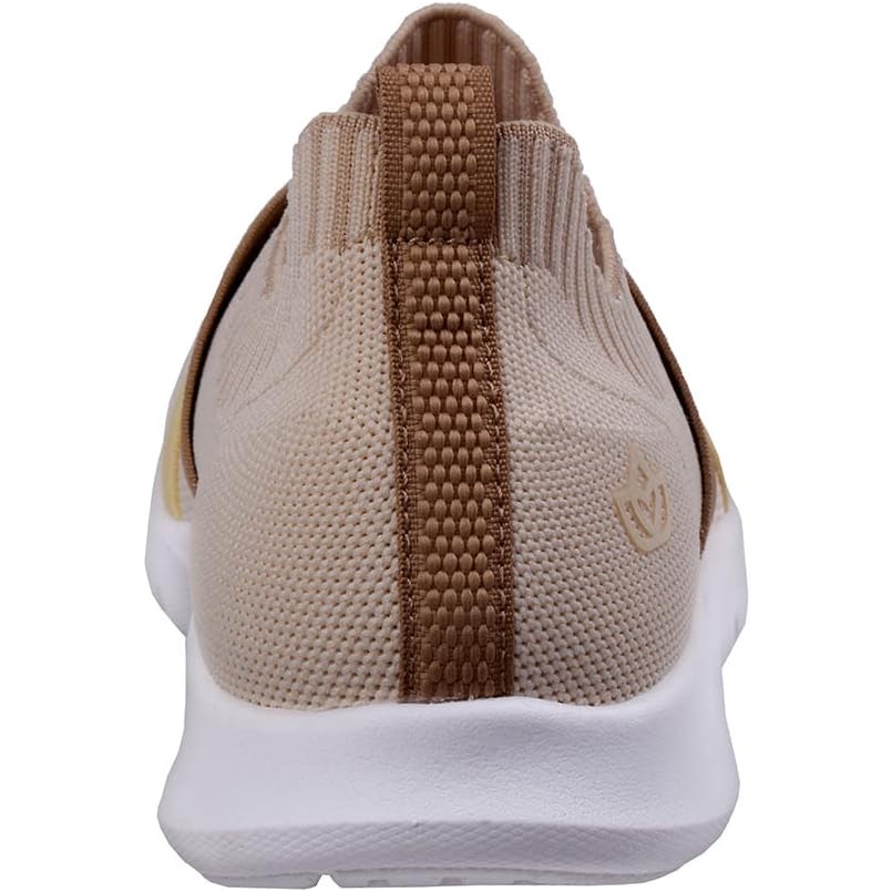 Spenco Karma Stretch Floral Sneaker, Navajo, Womens 6, Slip-On Knit Comfort Shoe