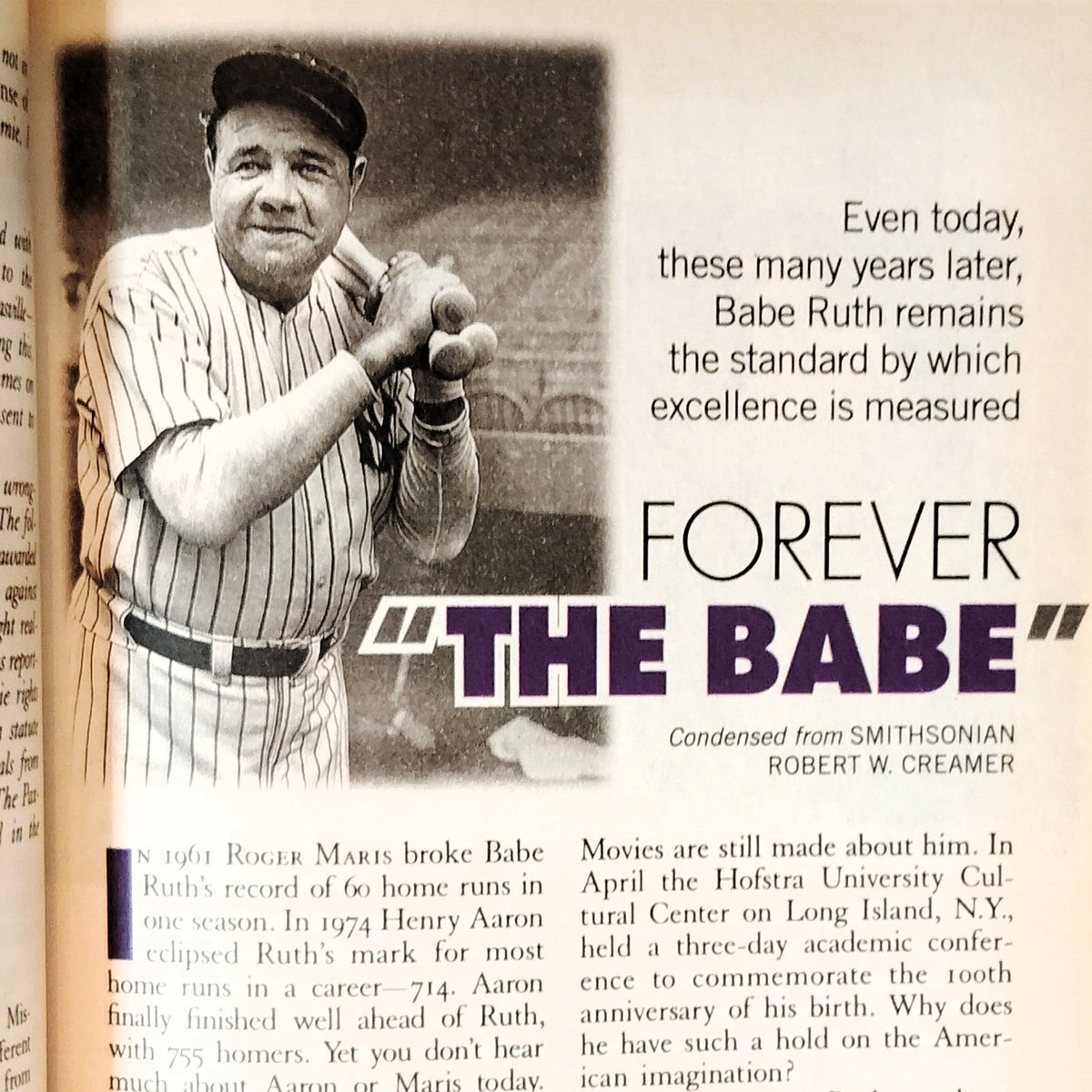 Reader's Digest Magazine June 1995 - Babe Ruth, Have a Hassle-Free Vacation
