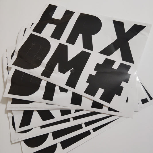 Vinyl Alphabet Letter Set – 5 Packs, 3‑7/8" High Letters + ! # & ? – New