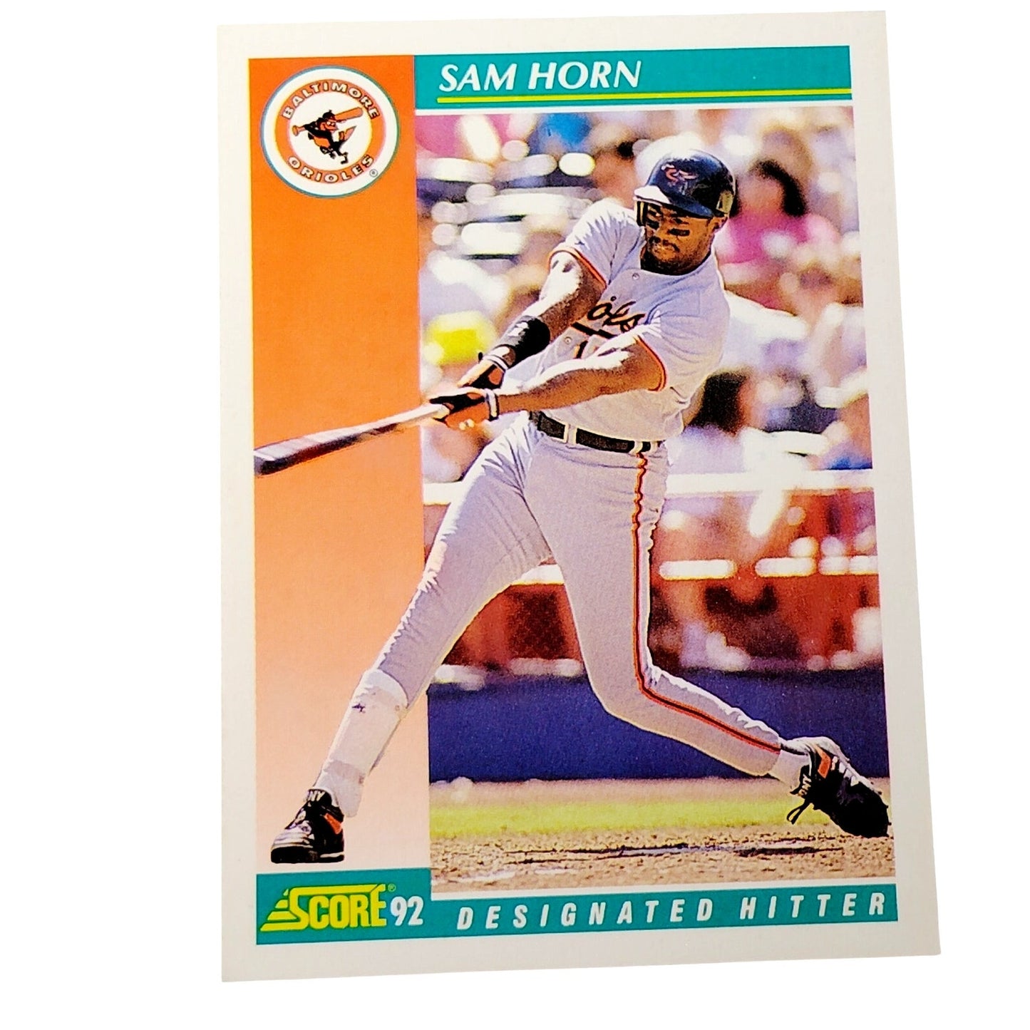 1992 Score Sam Horn #290 Baltimore Orioles First Baseman MLB Baseball NM
