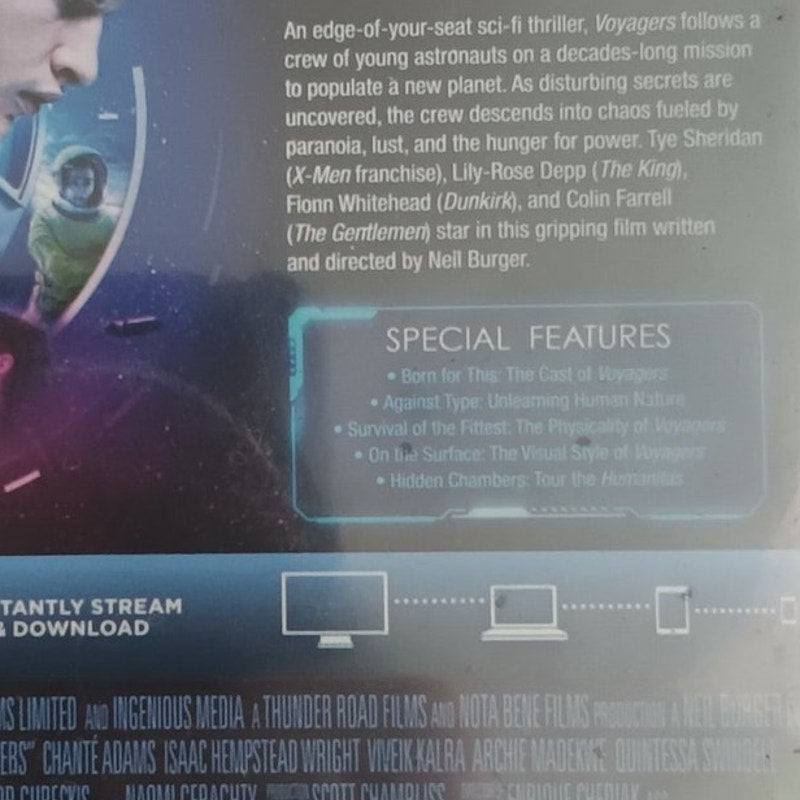 Voyagers - Blu-ray + DVD, 2021 Sci-Fi Thriller, Tye Sheridan, Lily-Rose Depp