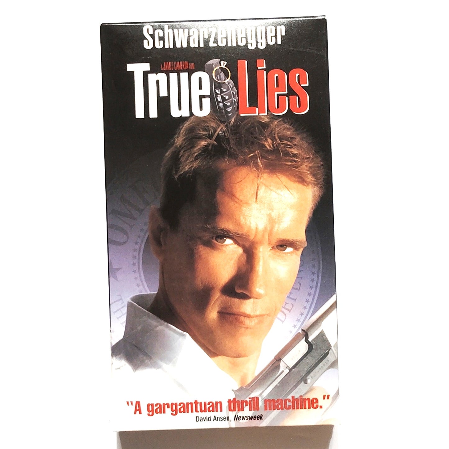 True Lies VHS Arnold Schwarzenegger 1994 Action Comedy Spy Thriller Vintage