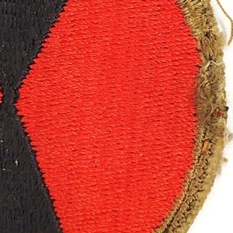 US Army 7th Infantry Division WWII Hourglass Patch – Vintage Cut Edge 2‑1/2"
