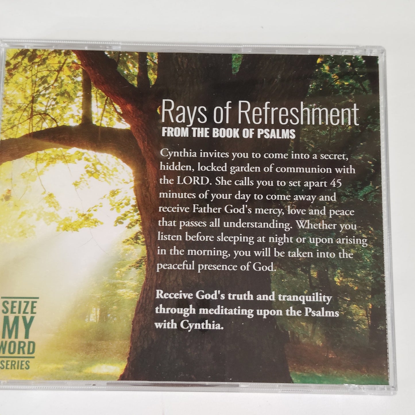 Cynthia Schneider “Rays of Refreshment” Pt. 4 Seize My Word CD Psalms Meditation