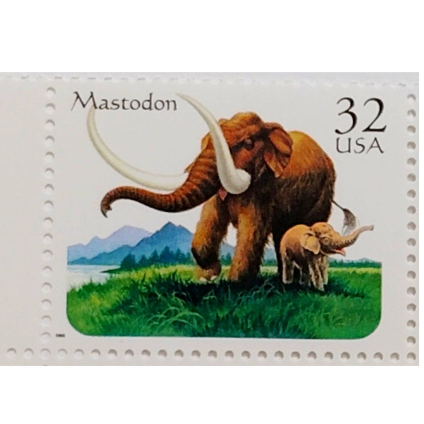 Block of 4 – 1996 USA 32¢ Prehistoric Animals MNH Scott 3080a Commemorative Set