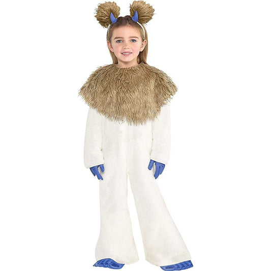 Toddler Girl’s Cali Yeti Fancy-Dress-Up Costume – Toddler Size 3T–4T, 7-PC Set