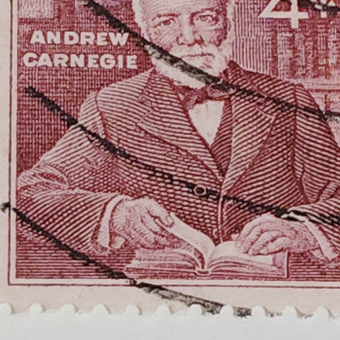 1960 Scott #1171 – 4¢ Andrew Carnegie / Libraries & Philanthropy – Canceled