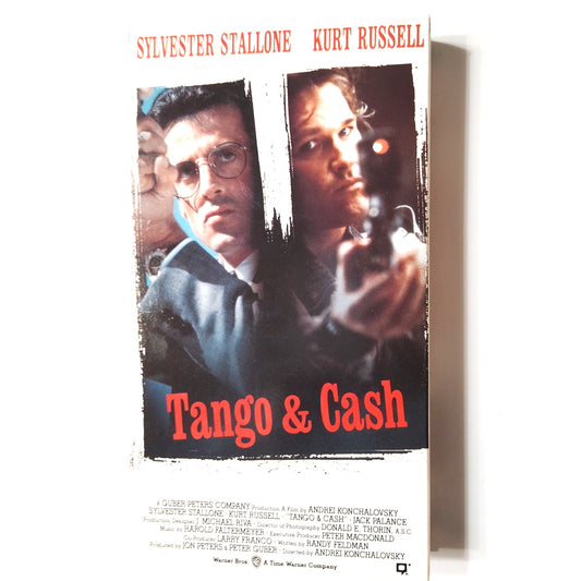Tango and Cash VHS 1991 Sylvester Stallone Kurt Russell Action Buddy Cop Vintage