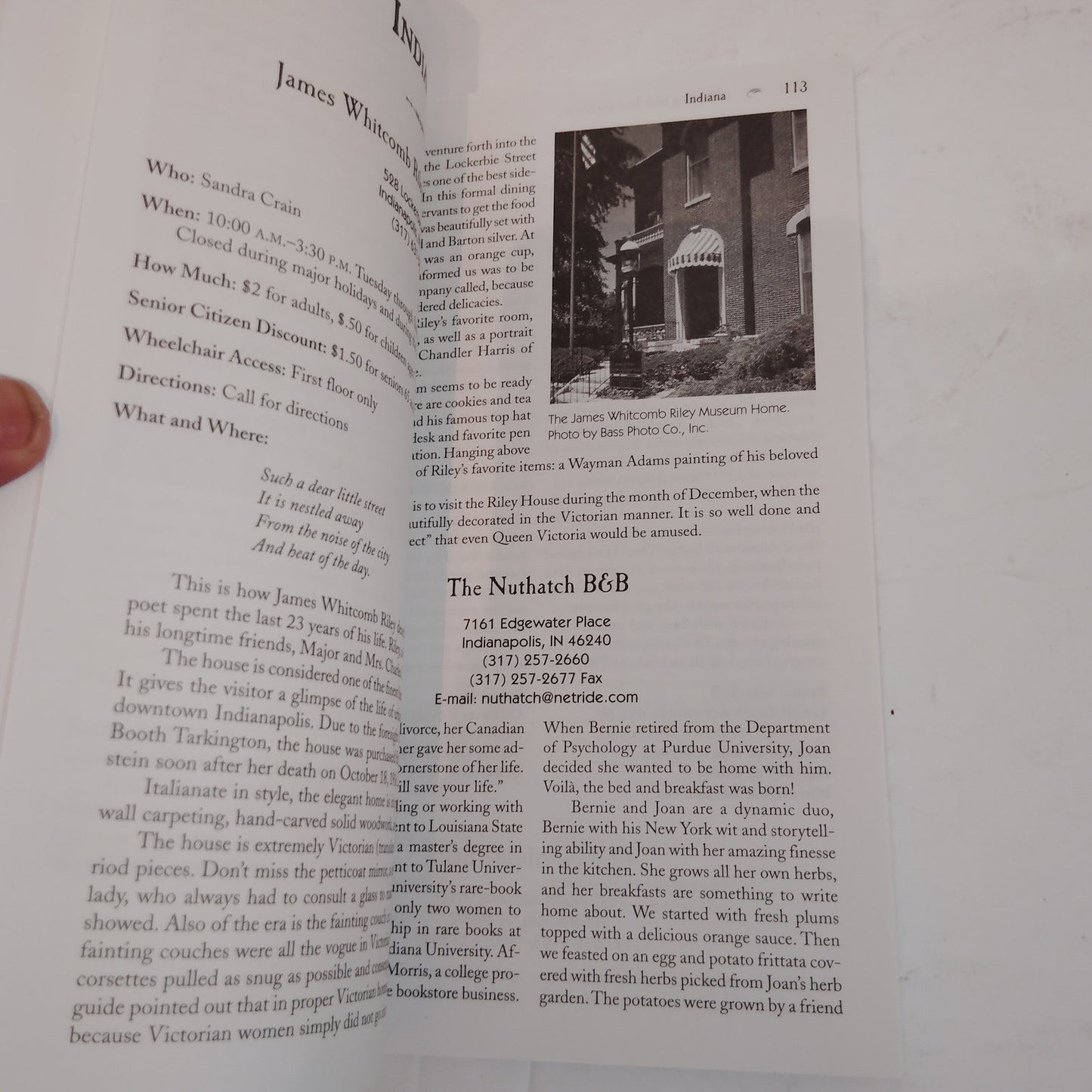 Sleeping With Literary Lions 1997 Paperback LN Booklover’s B&B Guide Travel Inns