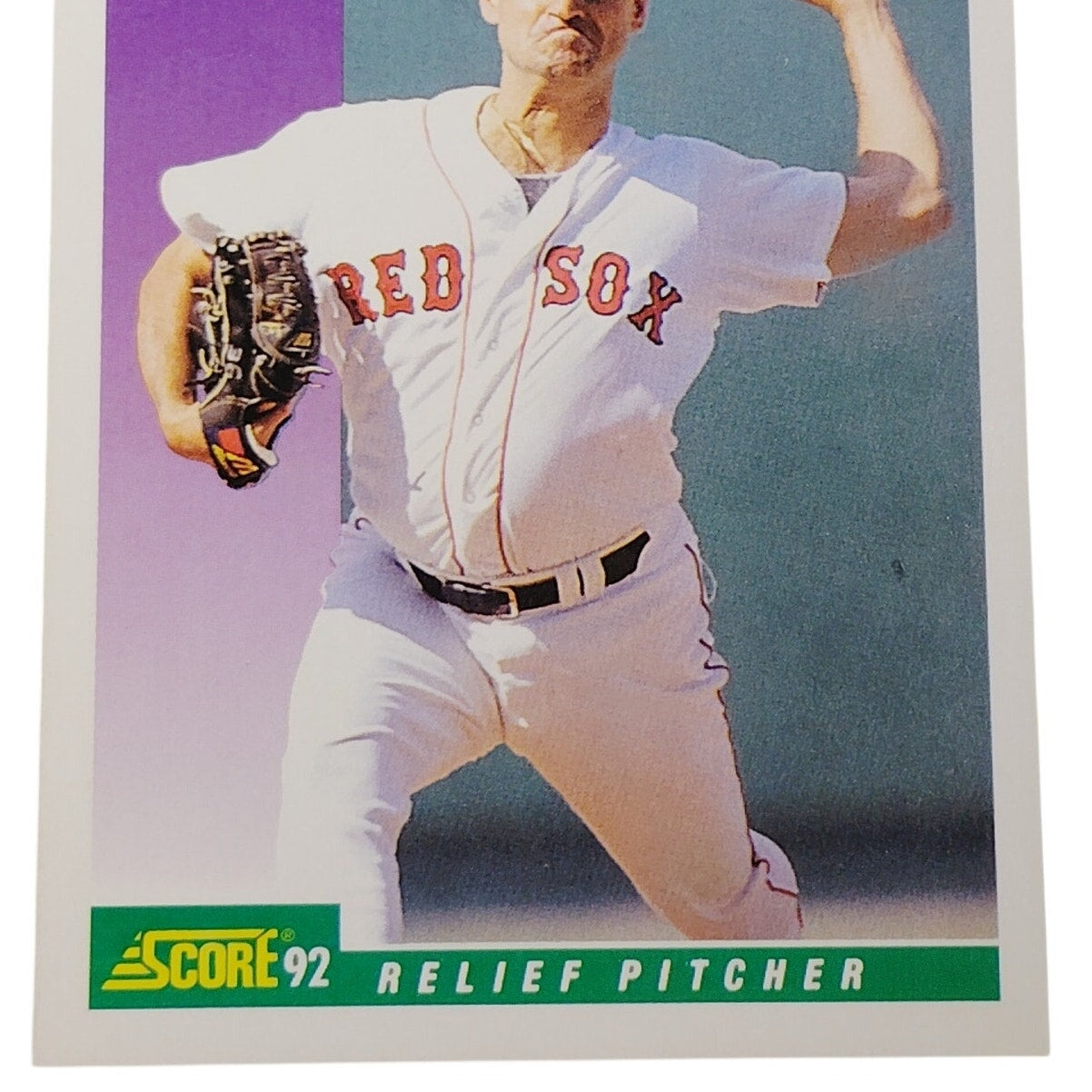 1992 Score Tony Fossas #389 Boston Red Sox Relief Pitcher MLB Baseball NM