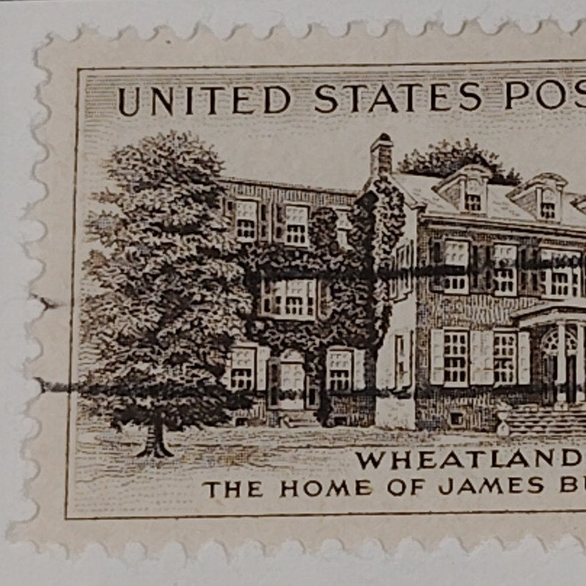 1956 3¢ Wheatland Stamp – Home of James Buchanan – Scott #1081 – Commemorative