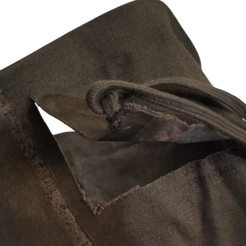 1967 Military Waterproof Clothing Bag, Green, Corner Cut & Pin Holes