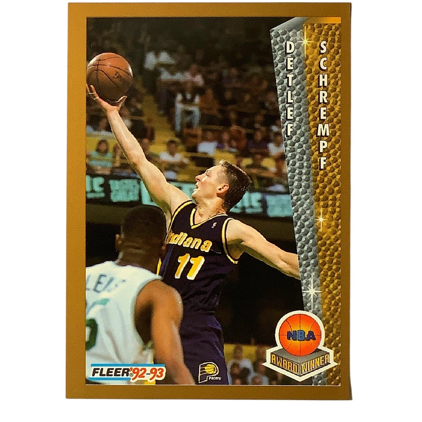 Detlef Schrempf, #249, Indiana Pacers, 1992-93 Fleer NBA's 6th Man of the Year