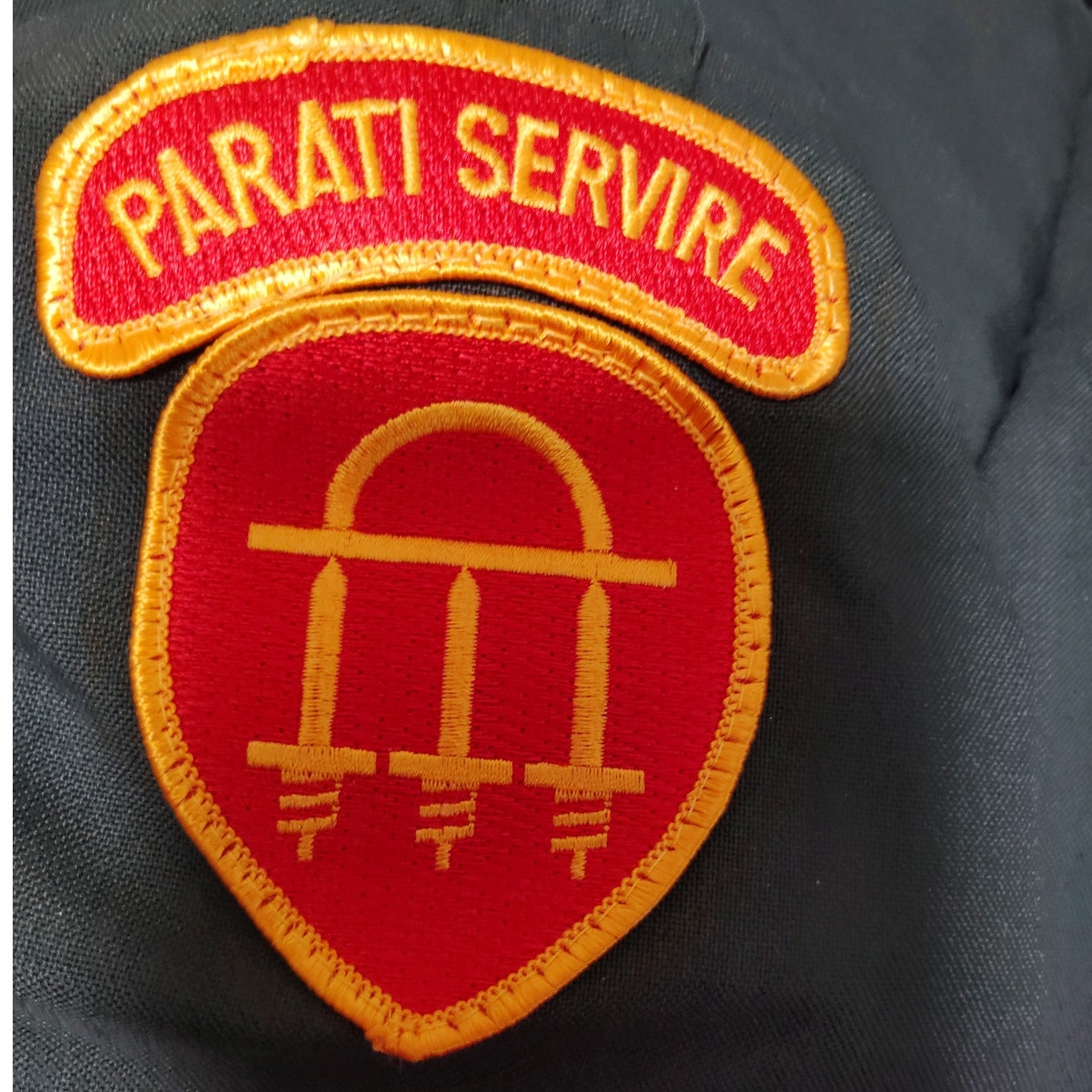 Army AG-344 Class 3 Dress Coat, 39L, Derossi & Son Co. Georgia State Defense Force “Parati Servire”