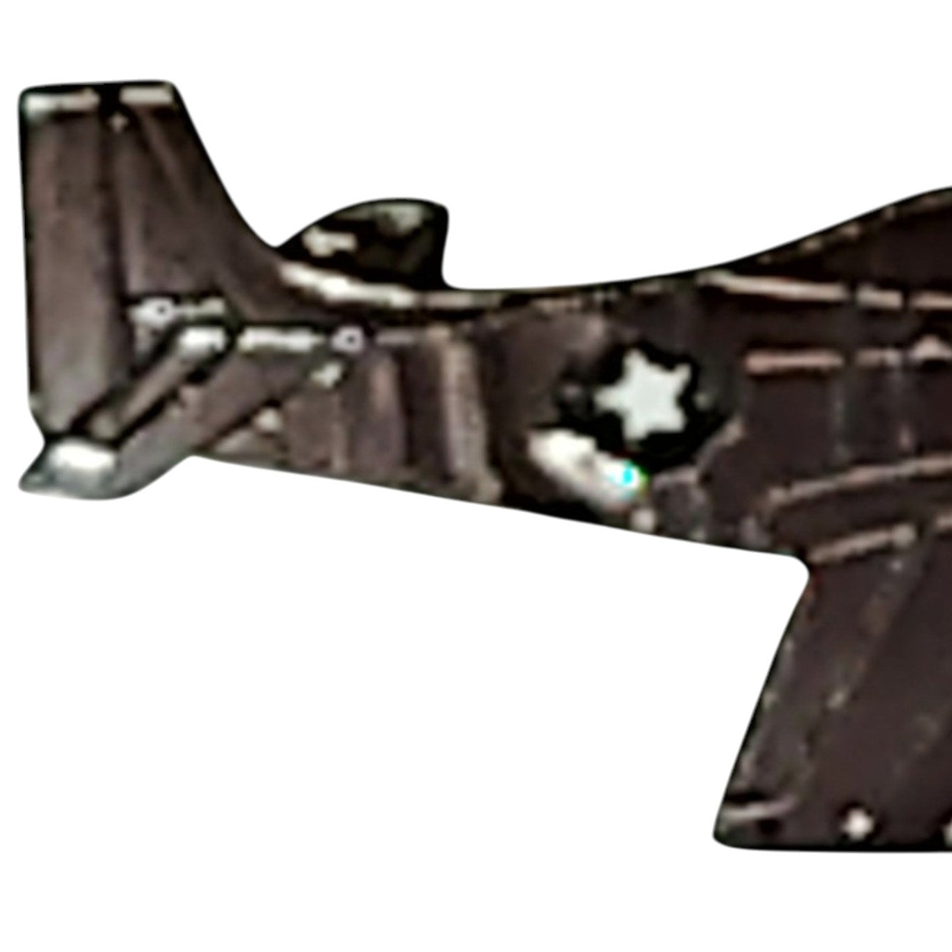 P-51 Mustang Hat Lapel Brooch Pin – WWII Fighter Aircraft – 1-1/4"L x 1/2"H