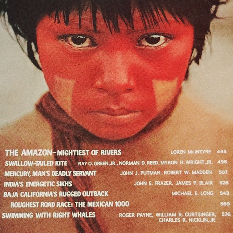 National Geographic Magazine – October 1972, Amazon, Mercury, Baja California