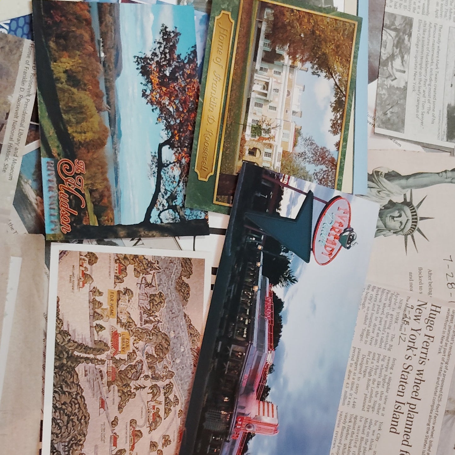 Vintage New York Travel Ephemera Lot 2010–2013 Statue of Liberty Hyde Park 1.5 Lbs
