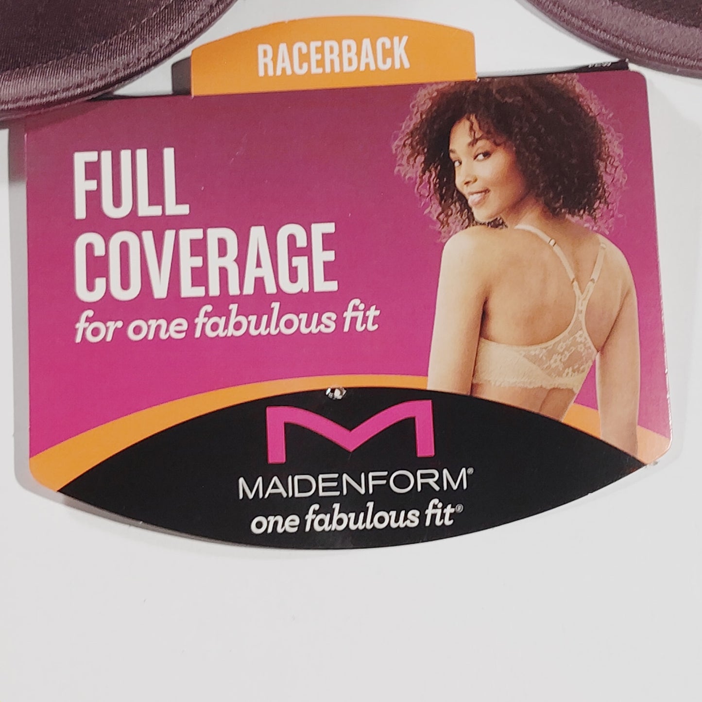 Maidenform One Fab Fit Lace Front Closure T-Back Bra – Currant Purple – 34C