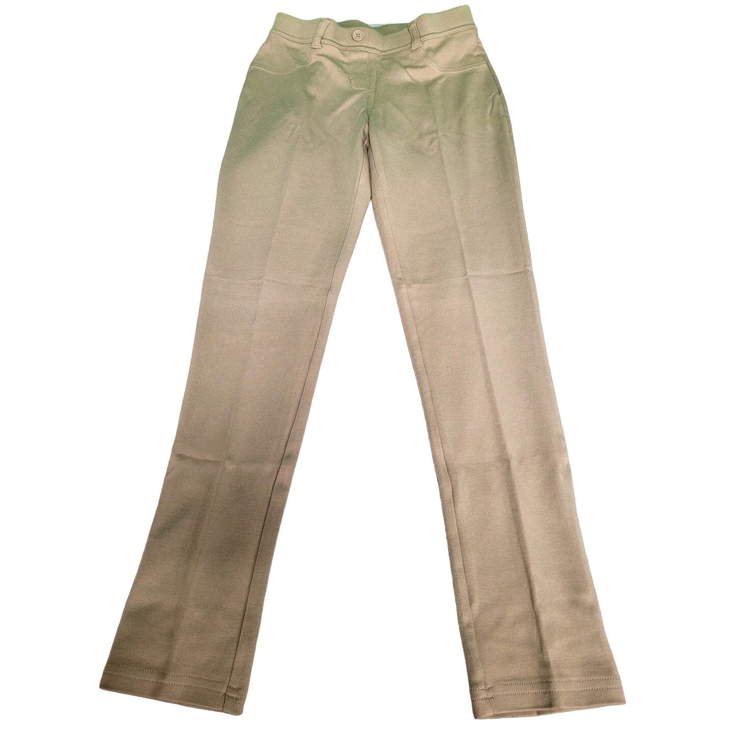 IZOD Girl's Full Length Leggings, 12, Beige, (Appearance as a Pair of Jeans) NWT