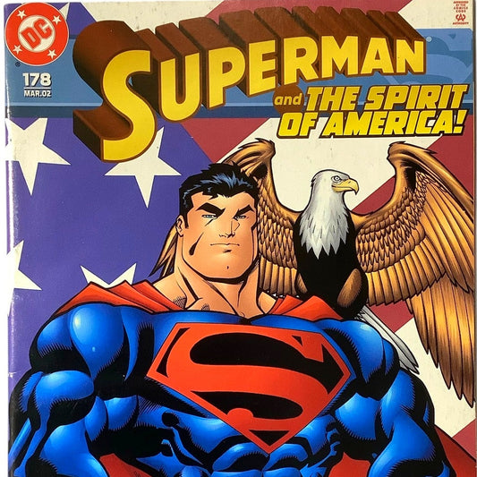 DC Comics, Superman #178, w/ Uncle Sam, Mar 2002, NM 9.4