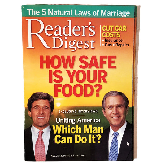 Reader's Digest Magazine August 2004 - How Safe Is Your Food? Uniting America