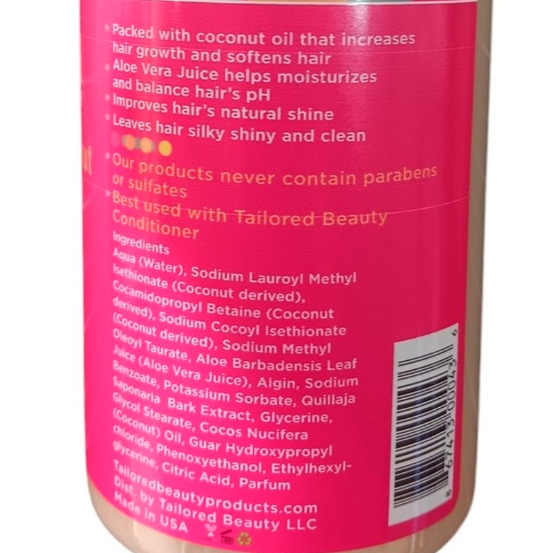 Tailored Beauty Moisturizing Coconut Creme Shampoo (12oz) & Conditioner (12oz)