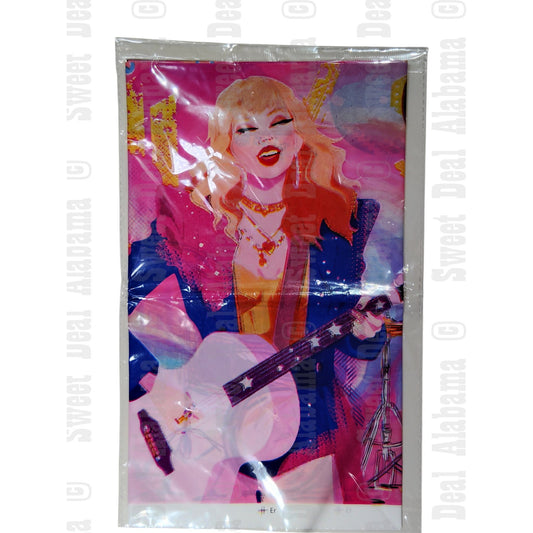 Music Girls Birthday Taylor Tablecloths 2-Pack – 108x54 Plastic Party Covers
