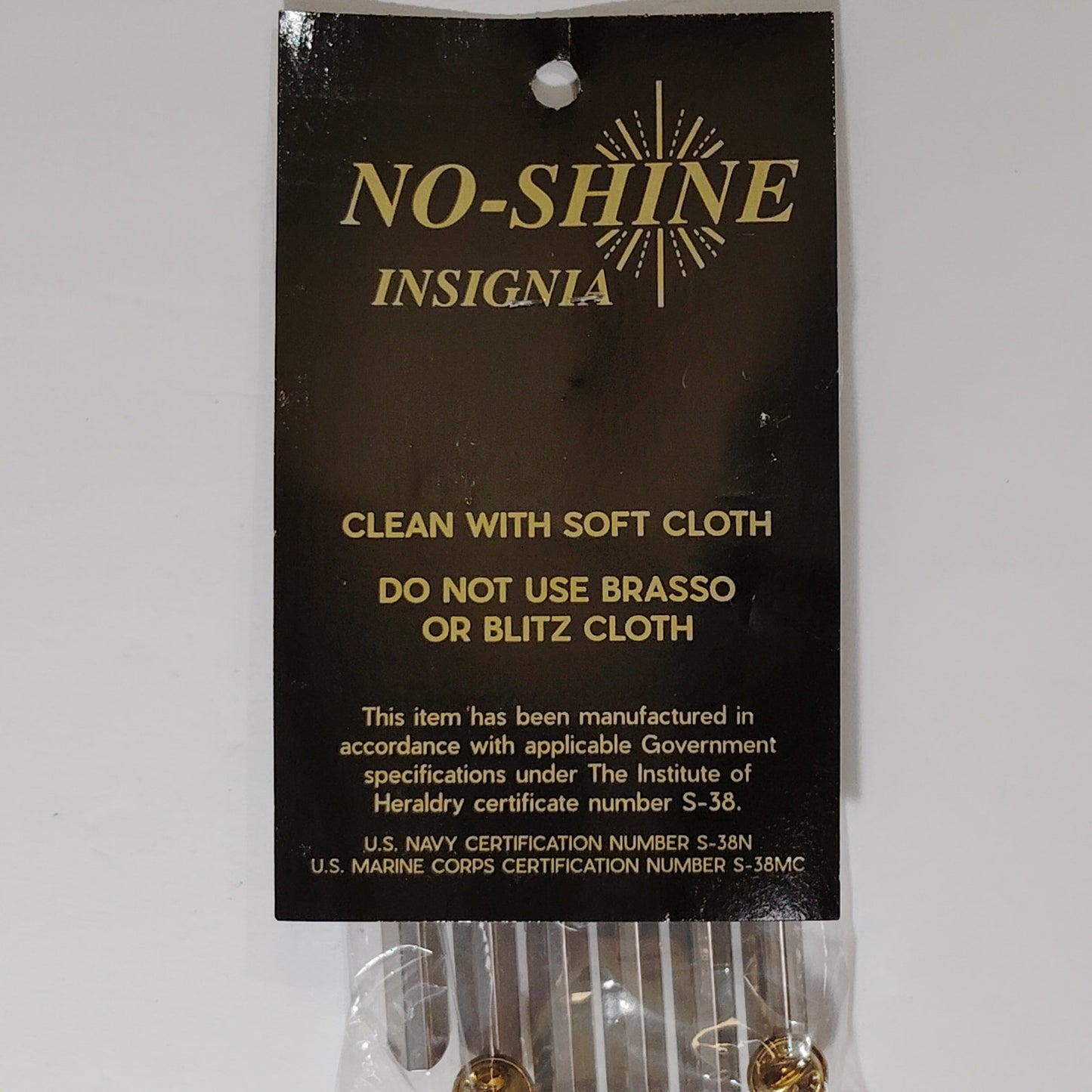 Mounting Rack, Bar for 17 Ribbons (3/3/3/3/2) by No-Shine Insignia - Supply Room
