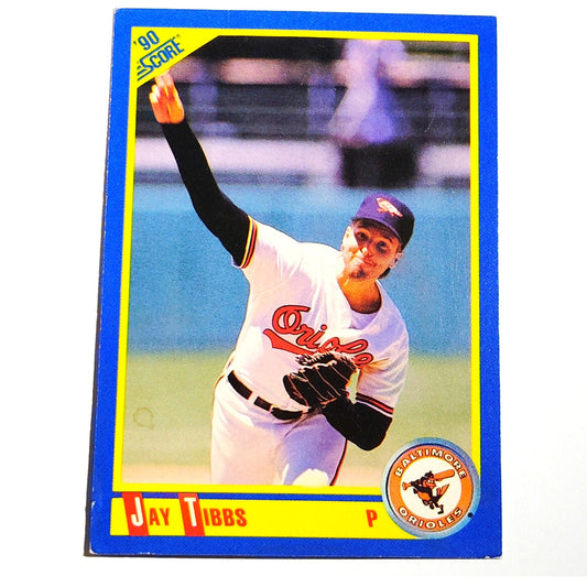 1990 Score Jay Tibbs #480 Baltimore Orioles Pitcher MLB Baseball EX