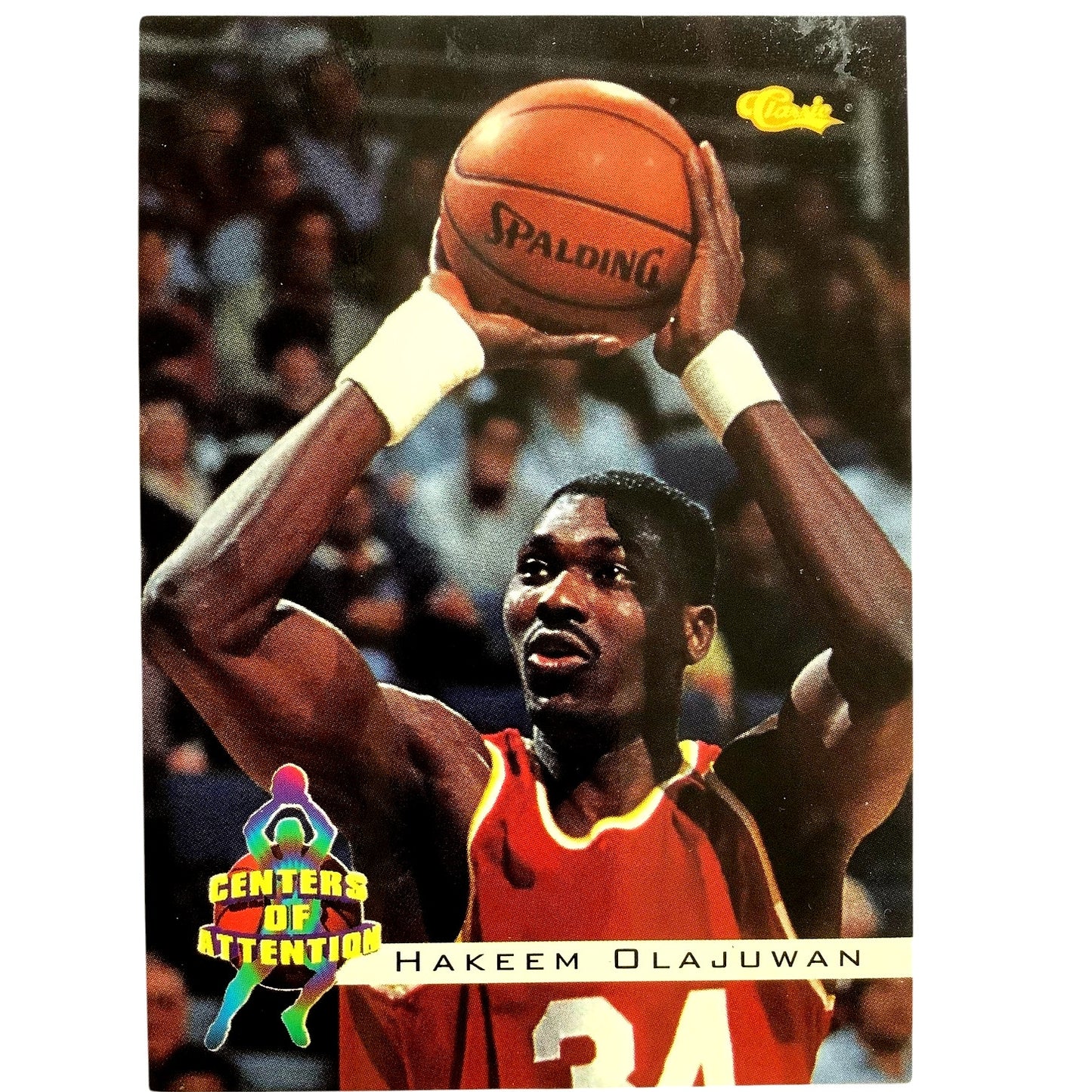 Hakeem Olajuwan, Houston, Classics 1994 Centers of Attention, Card 70 EXC